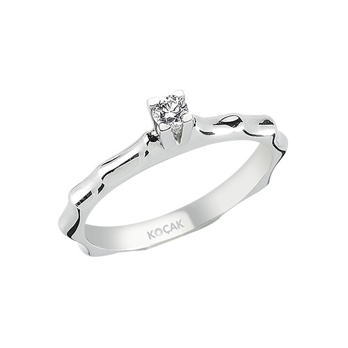 0.10 Karat FG SI Pırlanta Tektaş Yüzük