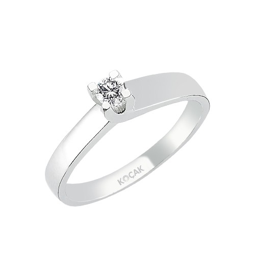 0.13 Karat EF VS Pırlanta Tektaş Yüzük