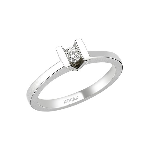 0.16 Karat GH SI Pırlanta Tektaş Yüzük