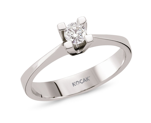 0.08 Karat Pırlanta Tektaş Yüzük