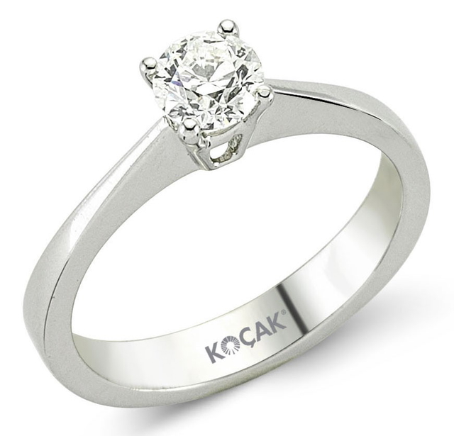 0.60 Karat HI SI Pırlanta Tektaş Yüzük