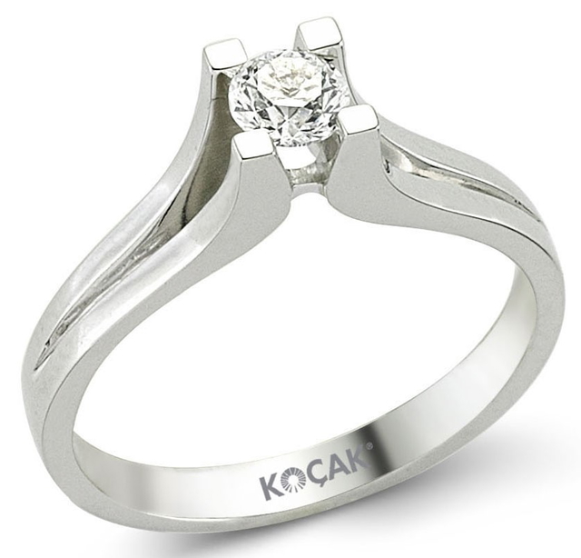 0.33 Karat HI SI Pırlanta Tektaş Yüzük