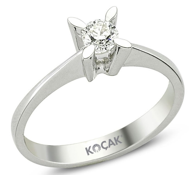 0.27 Karat GH SI Pırlanta Tektaş Yüzük