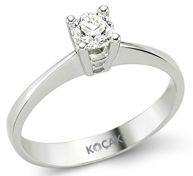 0.23 Karat HI SI Pırlanta Tektaş Yüzük