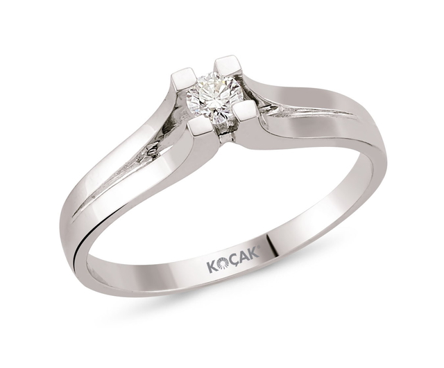 0.19 Karat GH SI Pırlanta Tektaş Yüzük