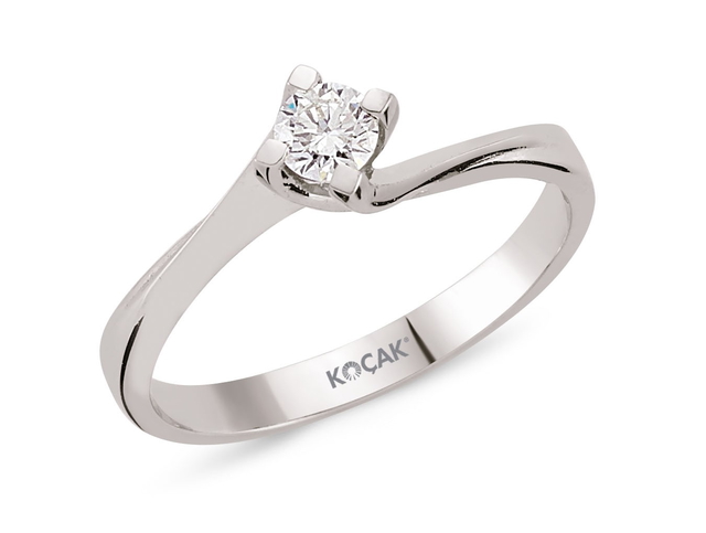 0.18 Karat FG VS Pırlanta Tektaş Yüzük