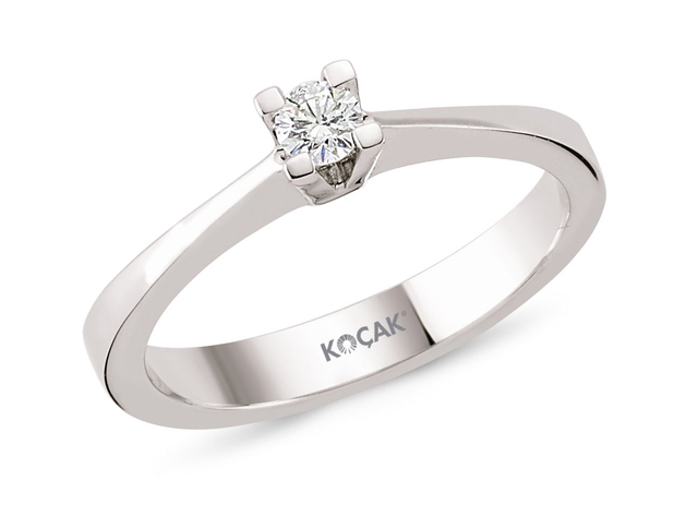 0.08 Karat GH SI Pırlanta Tektaş Yüzük