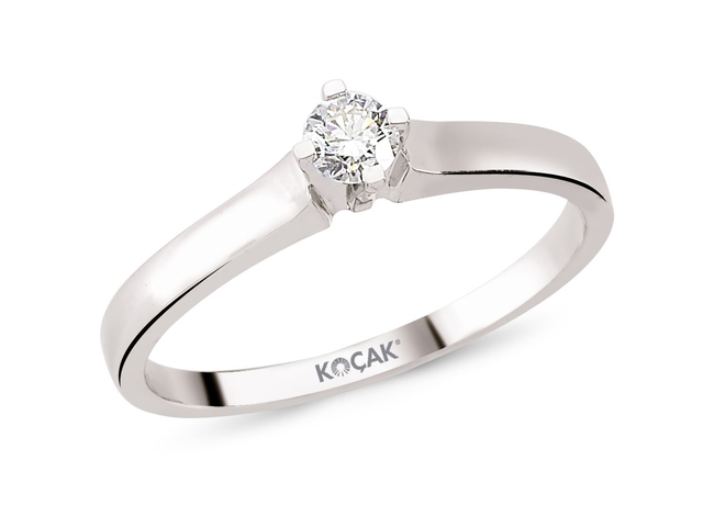 0.16 Karat GH SI Pırlanta Tektaş Yüzük