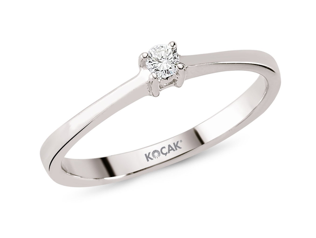 0.07 Karat FG SI Pırlanta Tektaş Yüzük