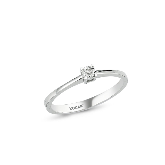 0.01 EF Karat Pırlanta Tektaş Yüzük