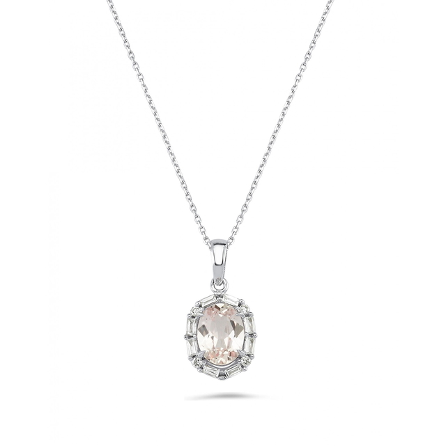 1.83 Karat PadParadscha Pırlanta Kolye
