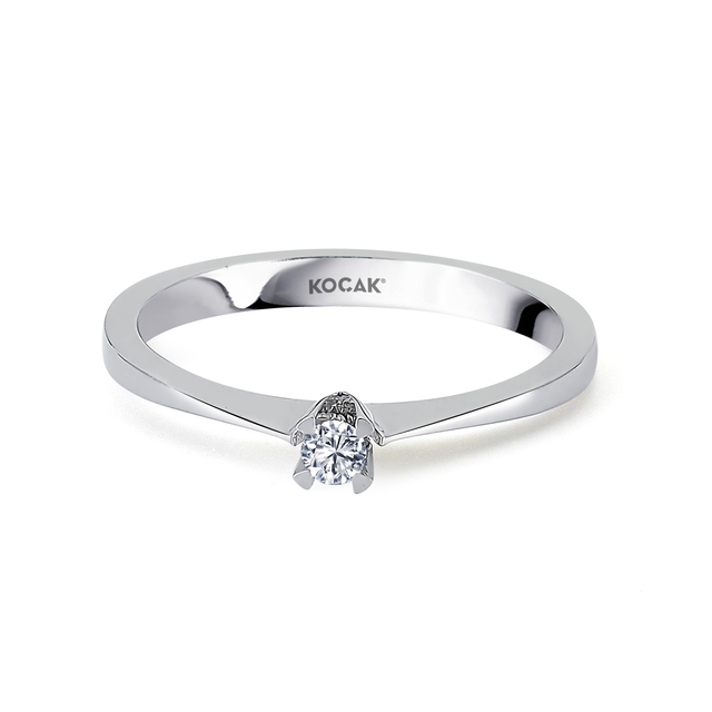 0.05 Karat EF SI Tektaş Pırlanta Yüzük