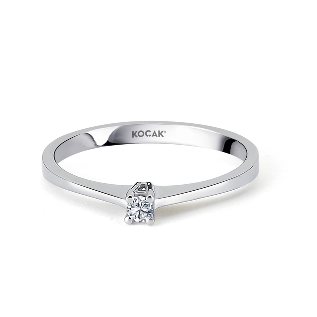 0.05 Karat EF SI Tektaş Pırlanta Yüzük