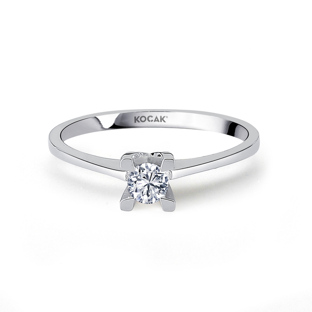 0.19 Karat EF SI Tektaş Pırlanta Yüzük