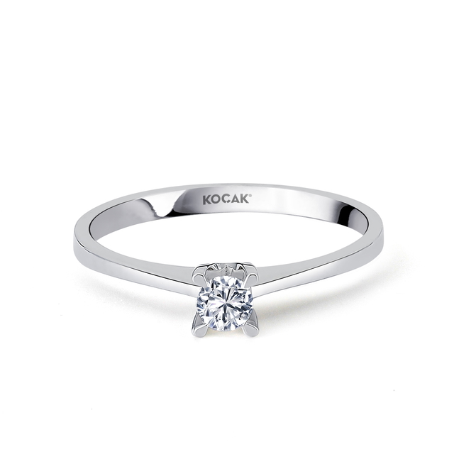 0.15 Karat EF SI Tektaş Pırlanta Yüzük