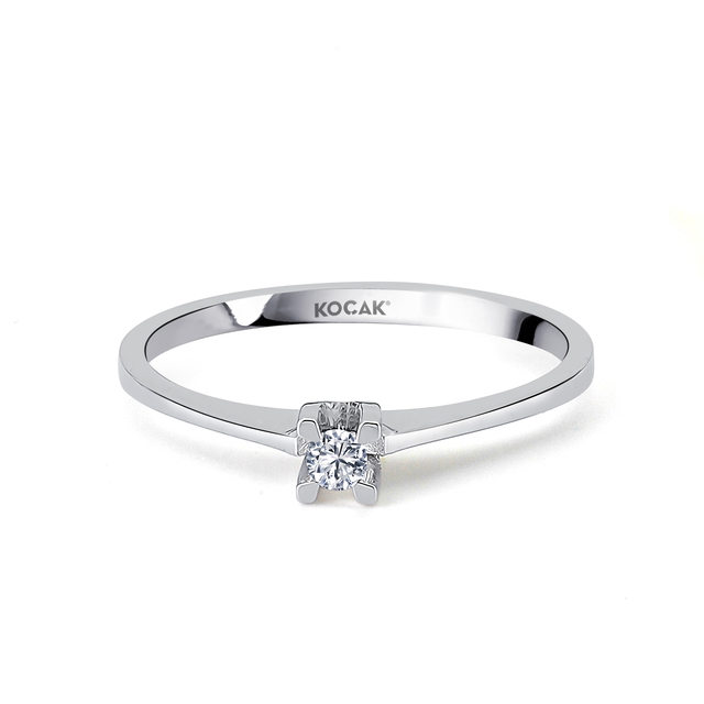 0.05 Karat EF SI Tektaş Pırlanta Yüzük