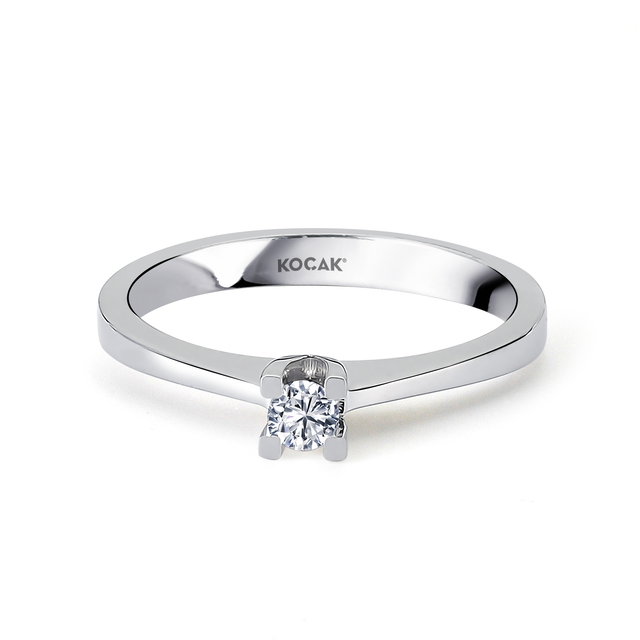 0.08 Karat EF SI Tektaş Pırlanta Yüzük