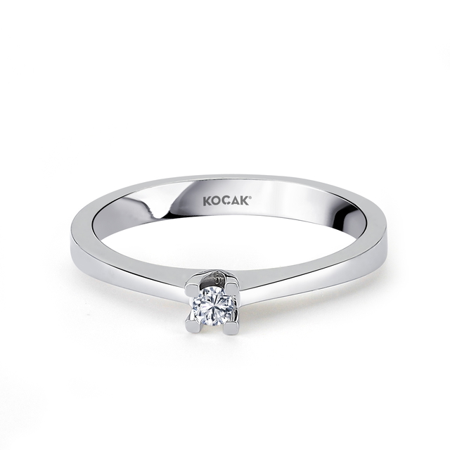 0.05 Karat EF SI Tektaş Pırlanta Yüzük