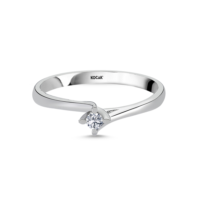 0.05 Karat EF SI Tektaş Pırlanta Yüzük