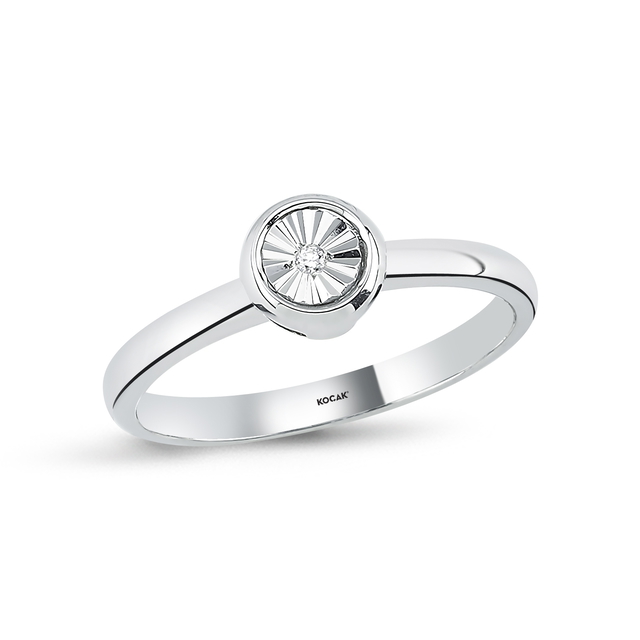 0.01 Karat EF SI Pırlanta Tektaş Yüzük