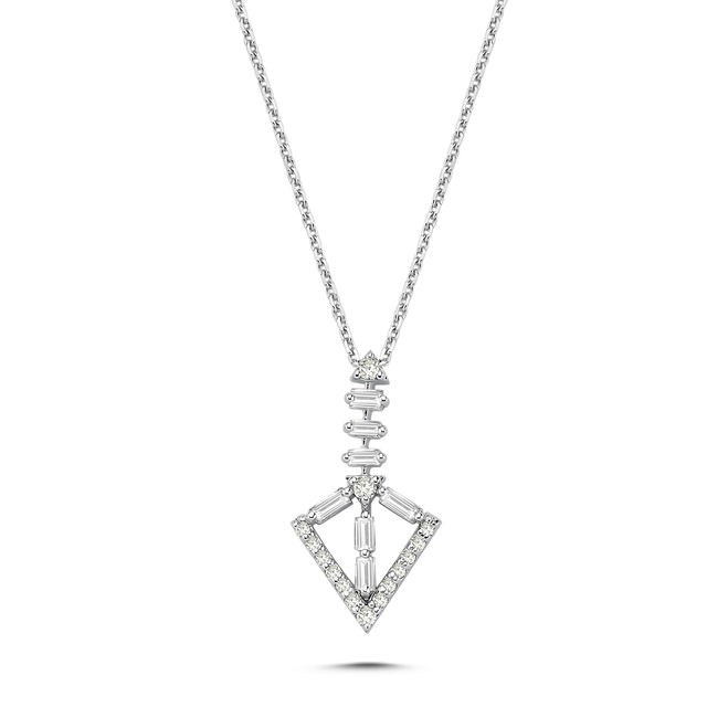 0.25 Karat Arrow of Eros Baget Pırlanta Kolye
