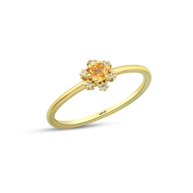 0.27 Karat Safir Pırlanta Yüzük