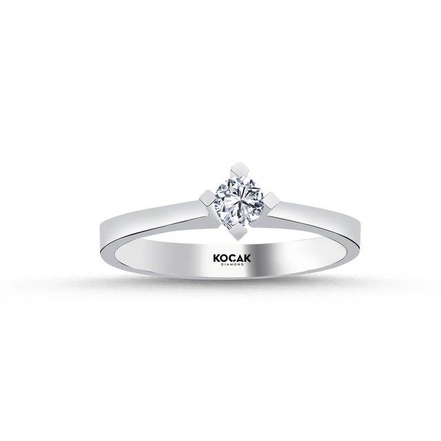 0.18 Karat EF SI Tektaş Pırlanta Yüzük