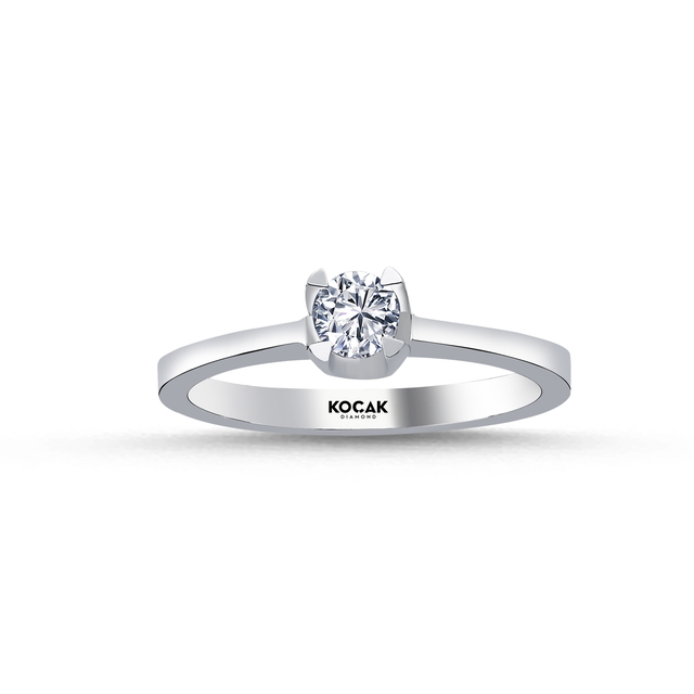 0.30 Karat EF SI Pırlanta Tektaş Yüzük