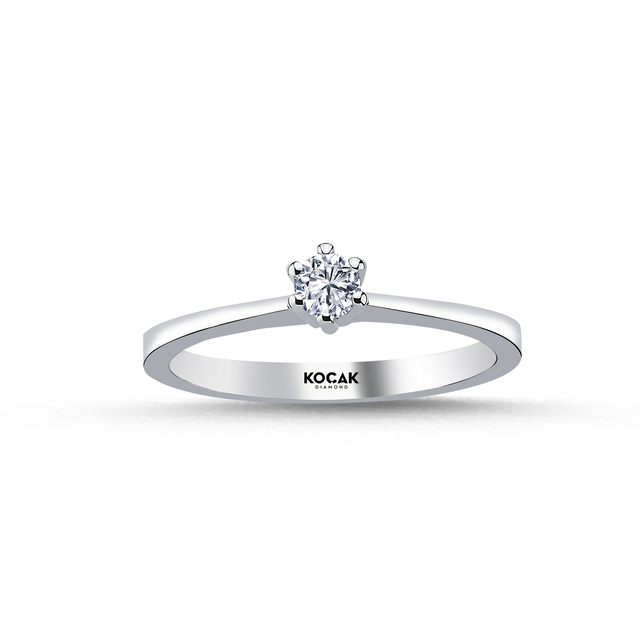 0.15 Karat EF SI Tektaş Pırlanta Yüzük