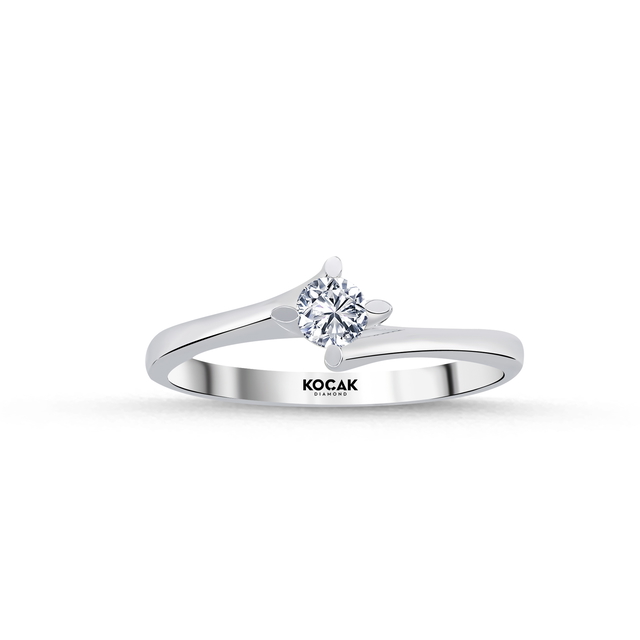 0.18 Karat EF SI Tektaş Pırlanta Yüzük