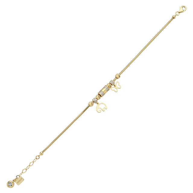 14 Ayar Tasarım Dorika Altın Bileklik