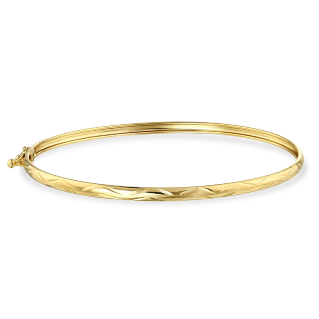 14 Ayar Volte Tasarım Altın Kelepçe