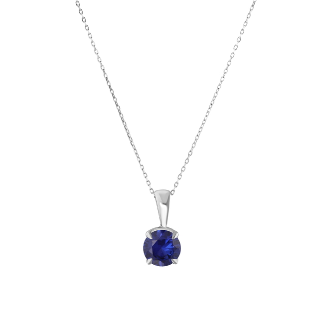0.99 Karat Safir Kolye