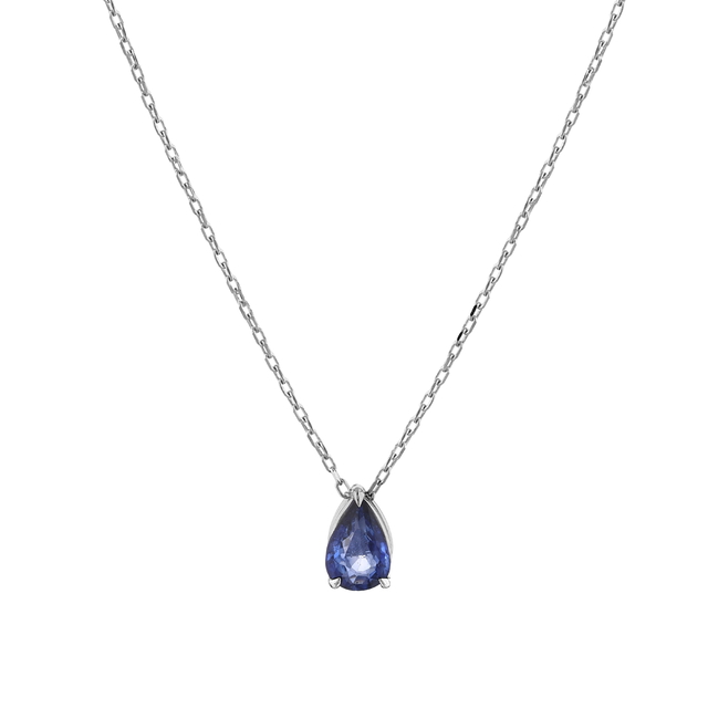 0.41 Karat Safir Kolye