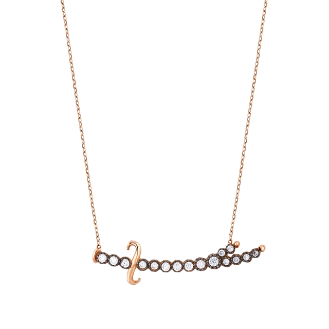 14 Ayar Tasarım Rose Altın Kolye