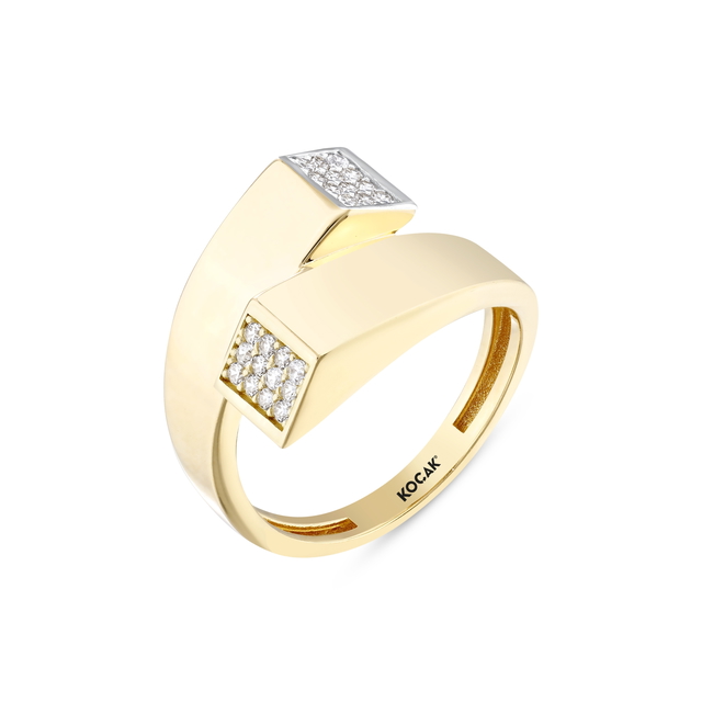 14 Ayar Divina Tasarım Altın Yüzük