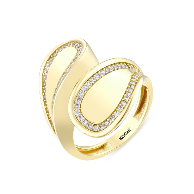 14 Ayar Sweat Tasarım Altın Yüzük