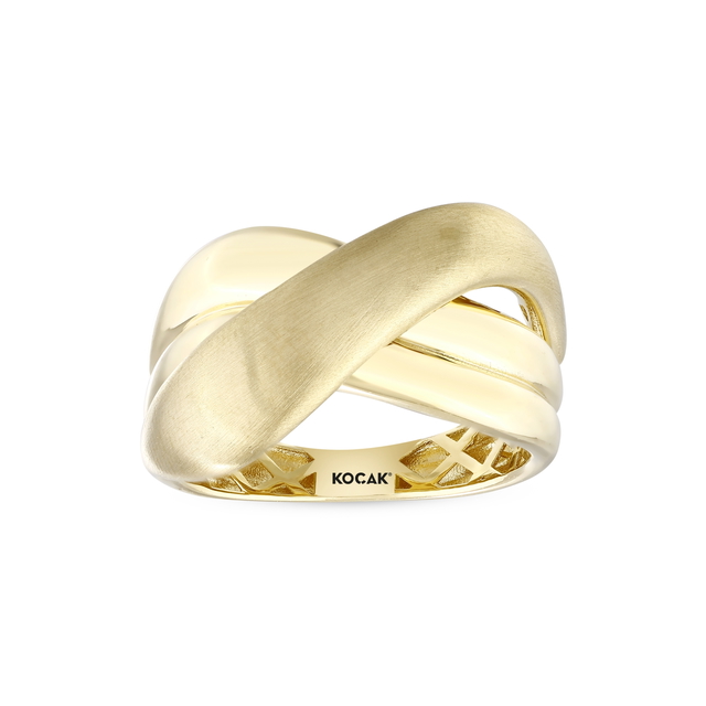 14 Ayar Ivy Tasarım Altın Yüzük