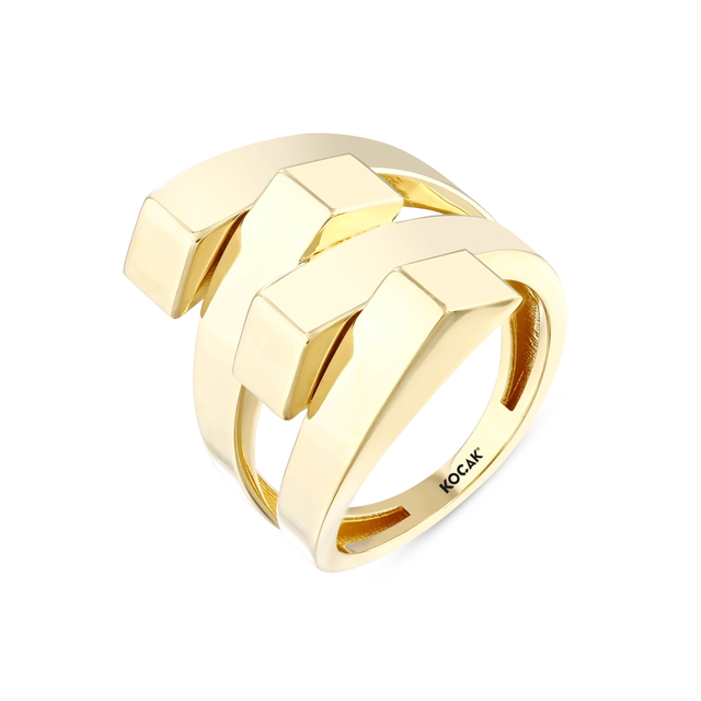 14 Ayar Chiara Tasarım Altın Yüzük