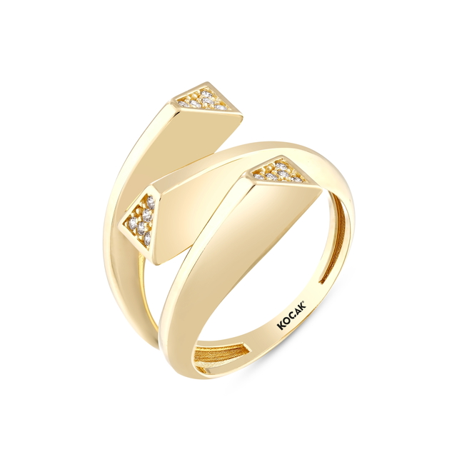 14 Ayar Trial Tasarım Altın Yüzük