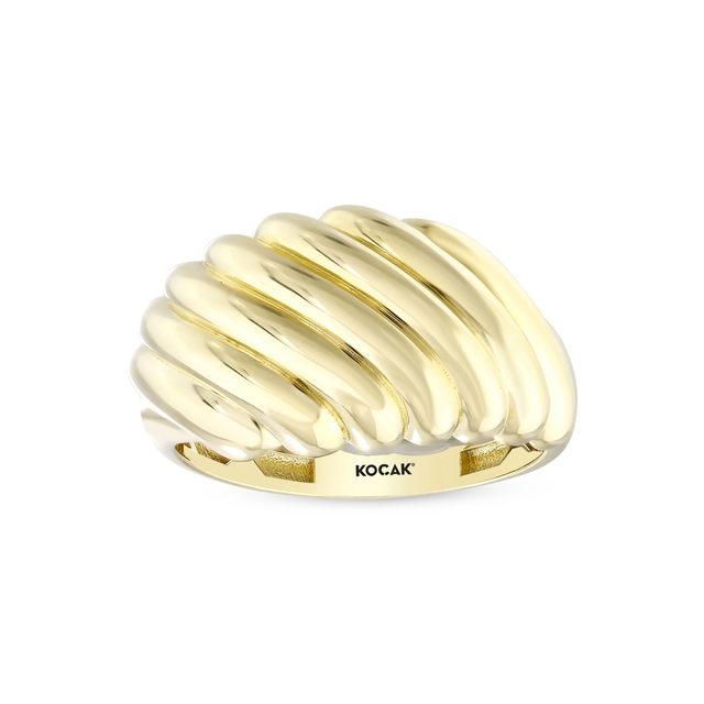 14 Ayar Granada Tasarım Altın Yüzük