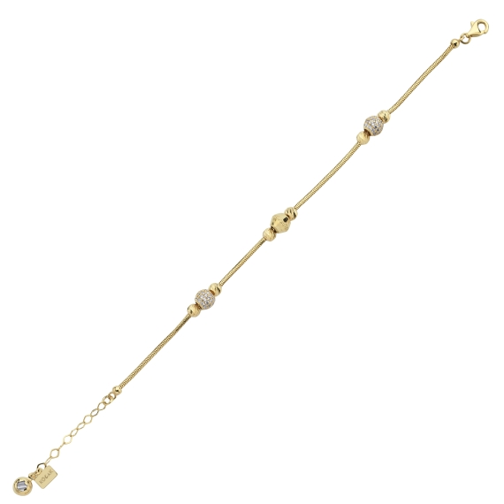 14 Ayar Tasarım Dorika Altın Bileklik