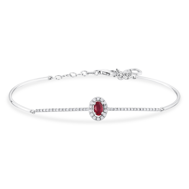 0.53 Karat Yakut Pırlanta Bileklik