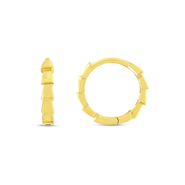 14 Ayar Albero Tasarım Halka Altın Küpe