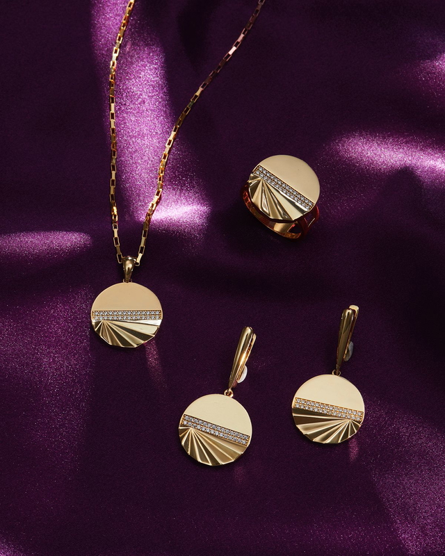 14 Ayar Alba Tasarım Altın Set