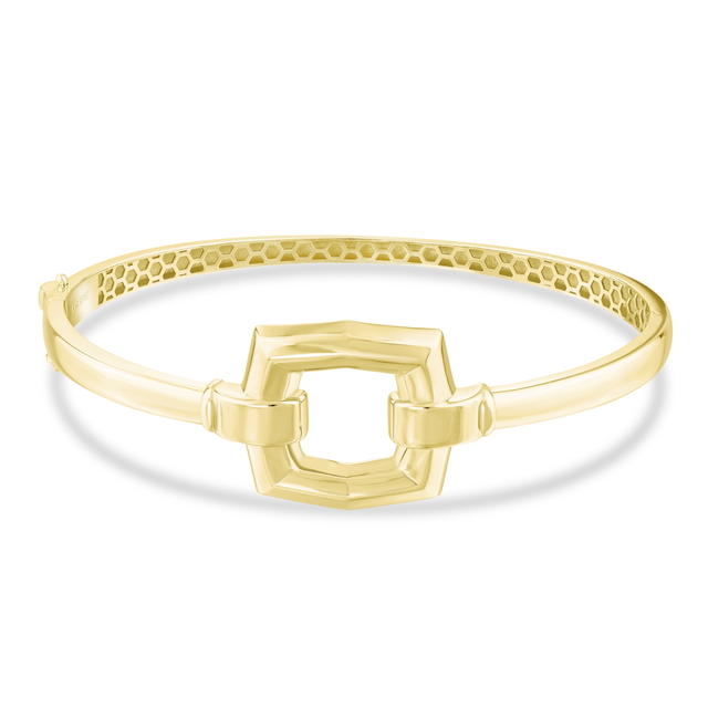 14 Ayar Ventana Tasarım Altın Kelepçe