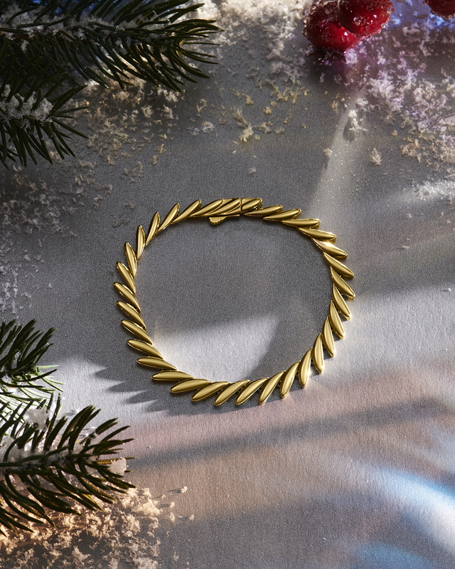 14 Ayar Sorbo Tasarım Altın Bileklik