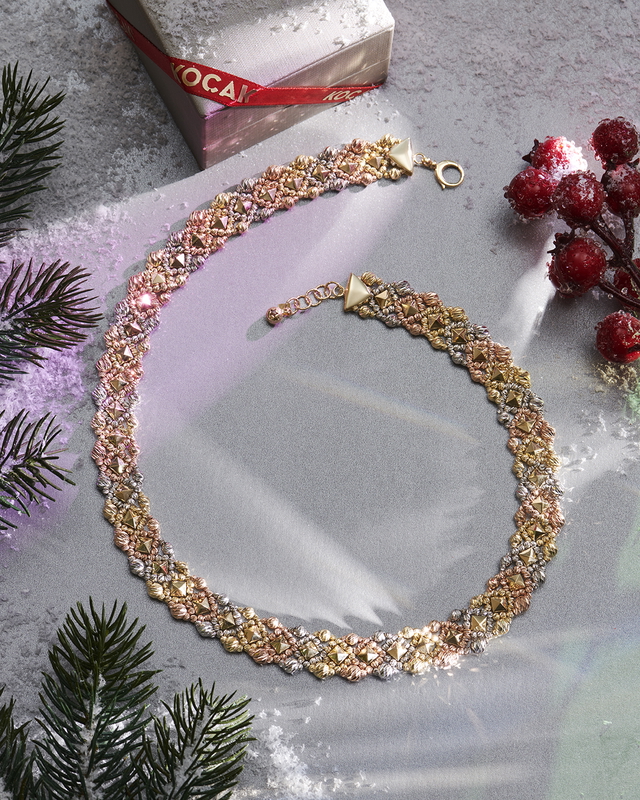 14 Ayar Gize Tasarım Altın Kolye