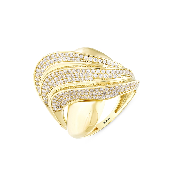 14 Ayar Fides Tasarım Altın Yüzük