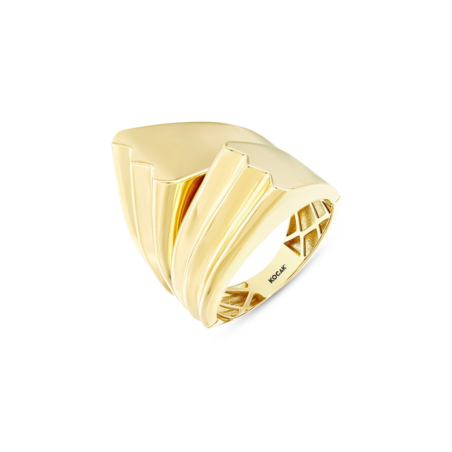 14 Ayar Kronos Tasarım Altın Yüzük